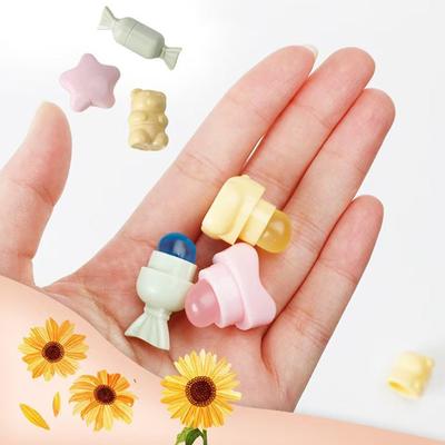 Mini pincel de silicona para labios, pinceles correctores en ángulo con dibujos animados, pinceles para bálsamo labial, brillo labial, pinceles correctores, pinceles de maquillaje