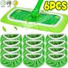 Ultra-absorbent Microfiber Cleaning Cloths for Sweeper, Green, Reusable and Replacement Mop Pads for All Floors and Furniture