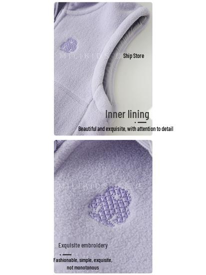 Kid's Fleece Hooded Vest - Autumn/Winter Style for Boys & Girls