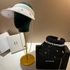 Heavy Industry Rhinestone Small Fragrant Wind Vinyl Sunscreen Empty Top Hat Summer Sweet Lace Jacquard Shade Sun Hat Female