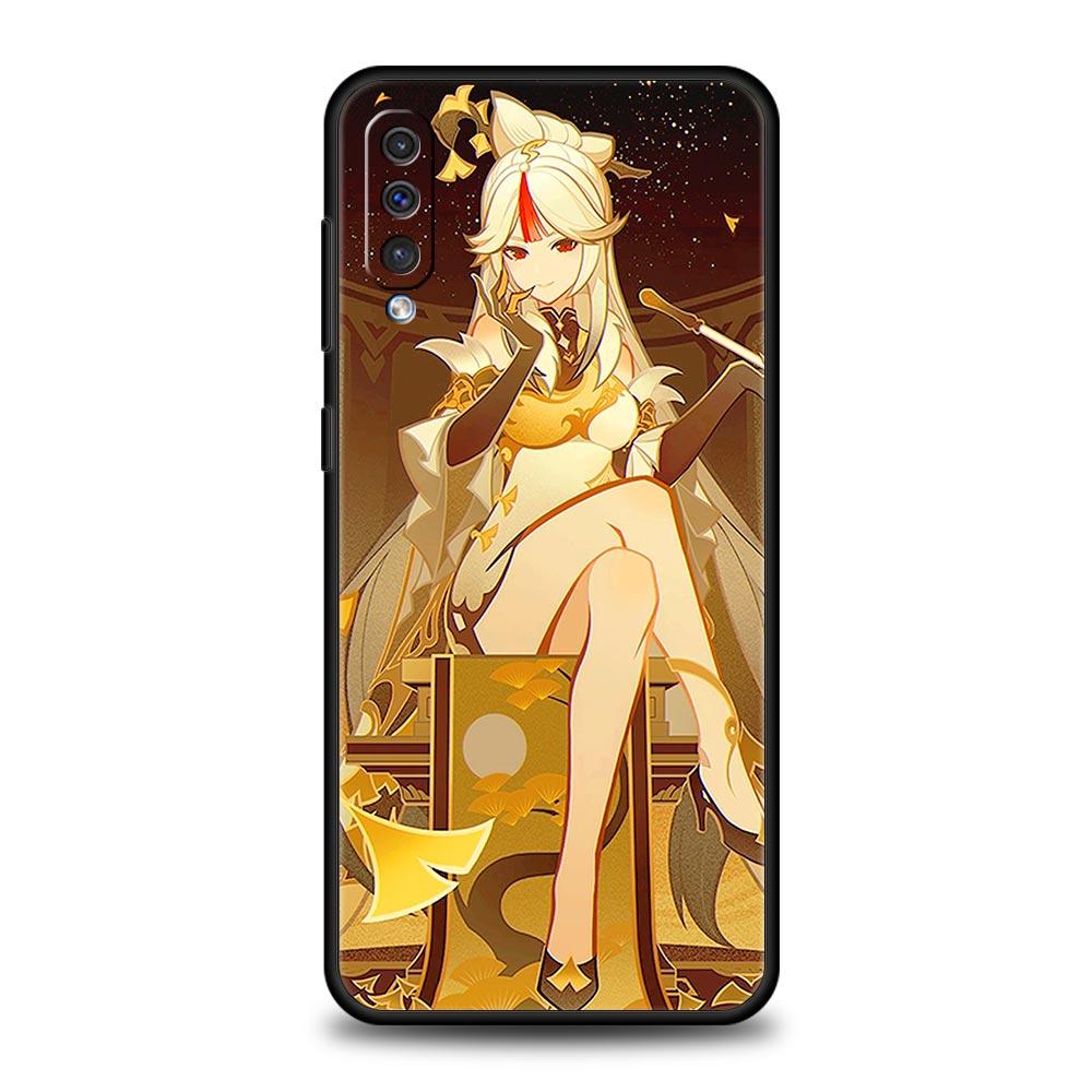 Pouzdro na telefon Samsung Galaxy A52 A14 A50 A70 A10S A30 A40 A20S A20E A02S A12 A22 A72 A32 5G A04s Genshin Impact silikonový kryt