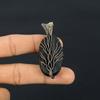 Tree Of Life Black Tourmaline Gemstone Copper Wire Wrap Handmade Pendant Jewelry Gift For Her