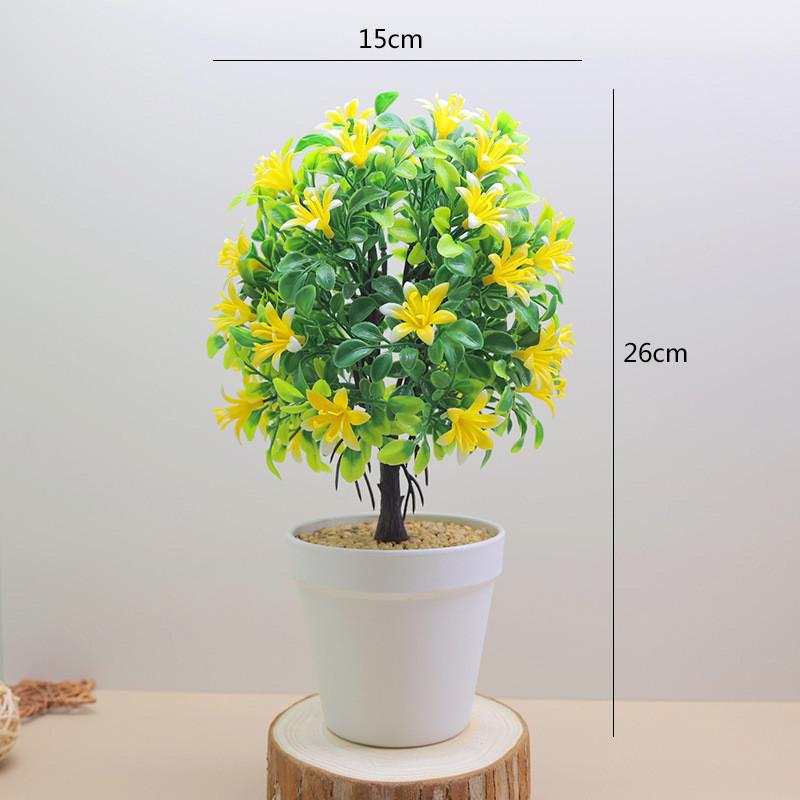 Murraya Plastic Exotica Artificial Flower Potted Plant For Interior Decor