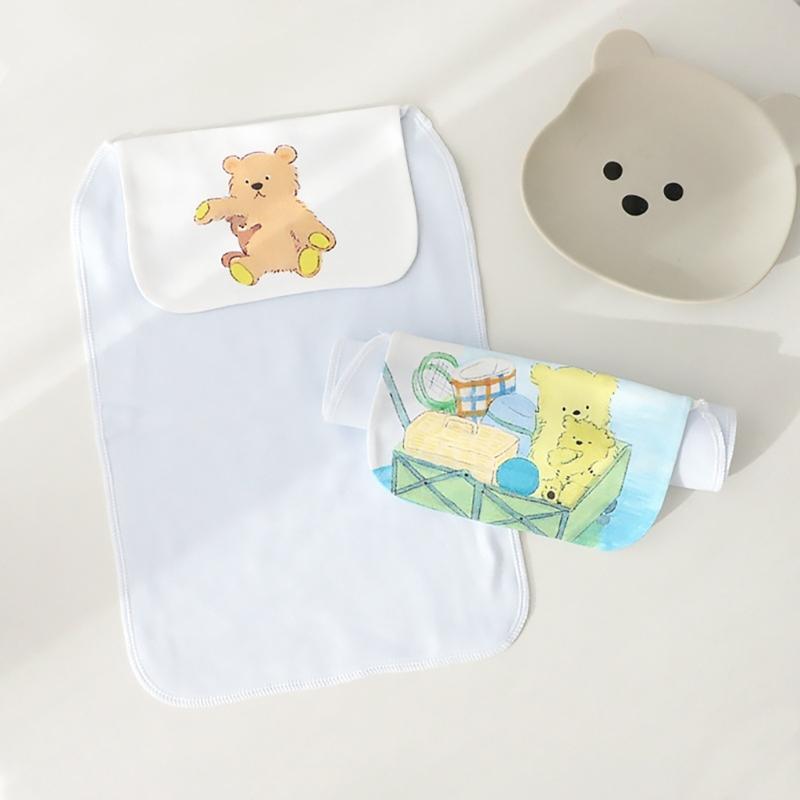 Set mit 2 sanften & saugfähigen Babyschweißhandtüchern, feuchtigkeitstransportierende Babyhandtücher, bunte & strapazierfähige Baumwolltaschentücher, Geschenk