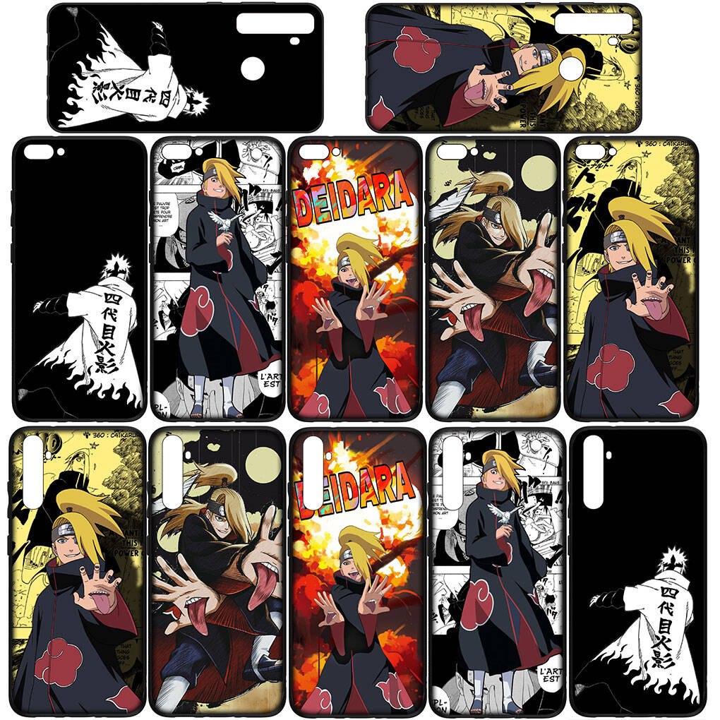 Phone Case for iPhone 17 15 16 Plus Xiaomi Poco X7 X6 F8 F7 M8 C85 C75 C71 Redmi Note 14 12 11 13 Pro Max A4 14C 13C Deidara Silicone Akatsuki Narutos