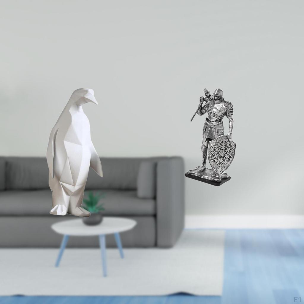 Resin Sculpture Figurine Collectable Decorative Ornament Animal Abstract Art Statue for Housewarming