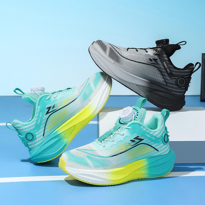Kids Flyknit Sport Sneakers Lightweight Breathable Anti Slip Soft Sole School Walking Running Casual Shoes Daily Travel Outdoor
