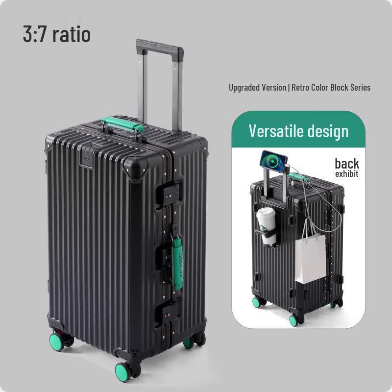 Zhi Nashu 3/7 Split PC Luggage with Phone Stand & USB Port