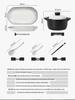 2025 Modern Ceramic Dinnerware Set - Underglaze Rice Bowls, Plates, and Chopsticks