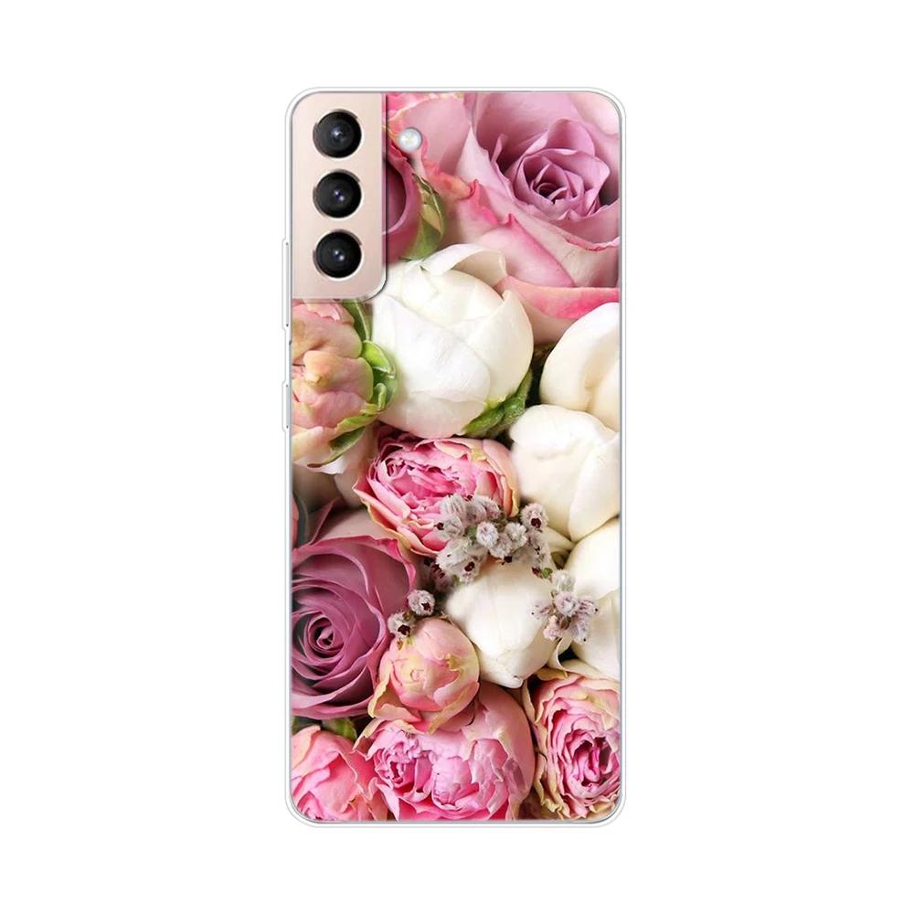 For Samsung Galaxy S21 S 21 FE Plus Case Soft TPU Phone Back Cases Cover for Samsung S21 Ultra GalaxyS21 Silicone Phone Case