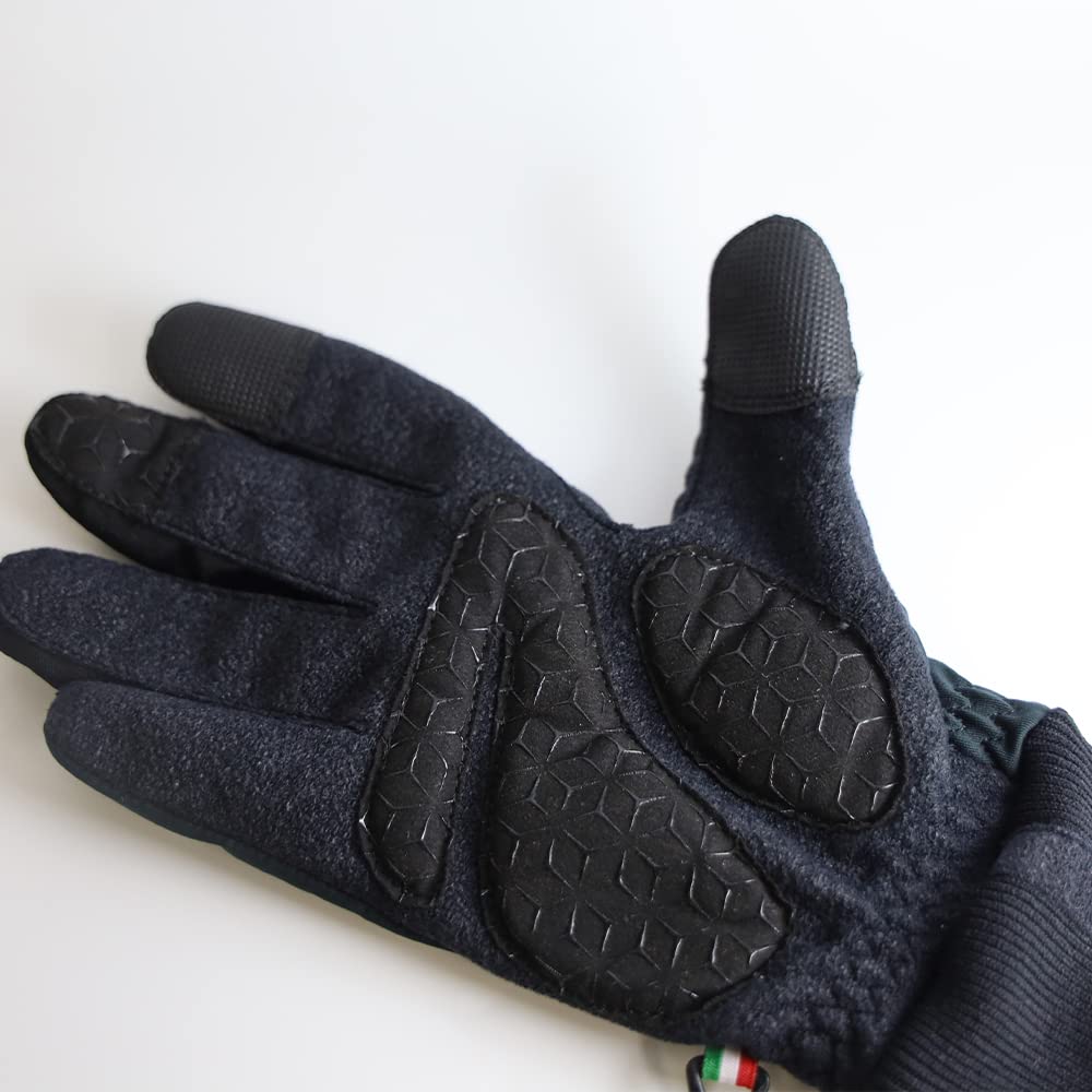 Bianchi Winter Touchscreen Size L Gloves, Black, Compatible, (JP212S2100BK004)