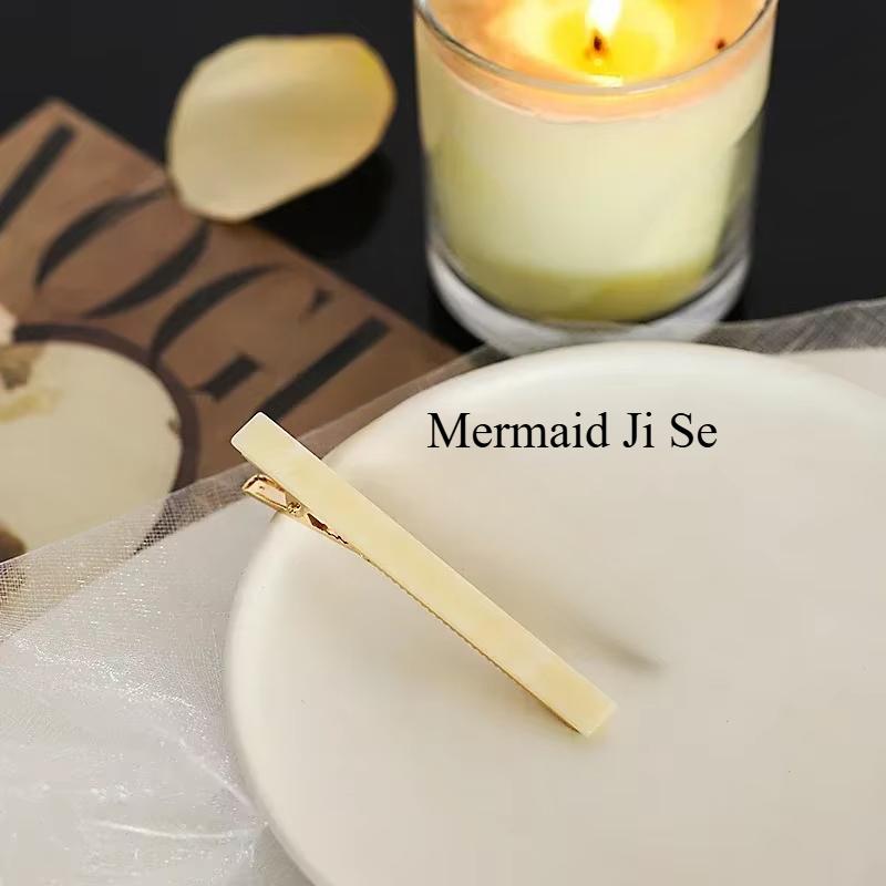 1PCS Fashion Alligator Clips Acetate Zinc Alloy Hair Clips Simple Rectangle Hair Clips Headwear Woman Hair Accessories