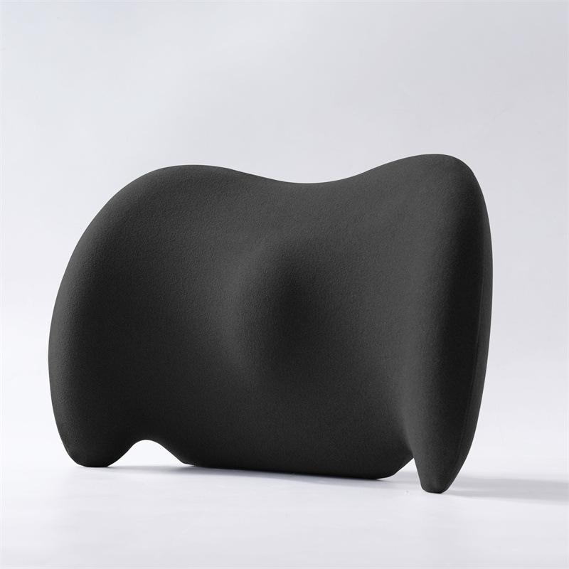 

Memory Foam Head Neck Pillow Car Seat Pillow Neck Support Cushion Waist Support Pad for Car Seat Travel Home Office Use чёрный