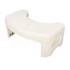 Toilet Stool Foldable Curve U Design Antislip Portable Easy Storage Poop Stool for Batchroom White