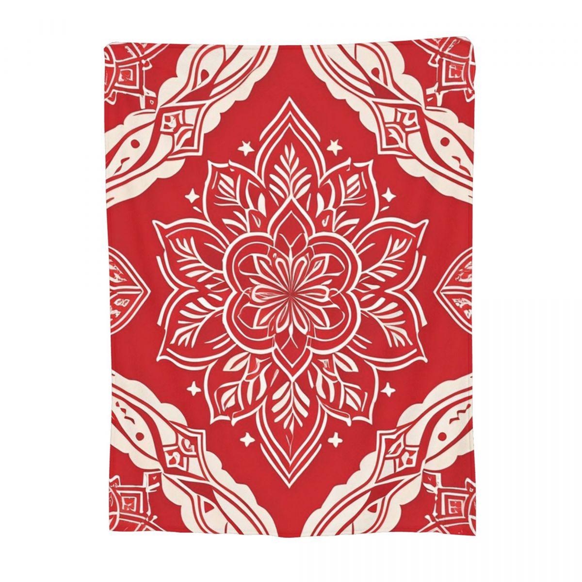 

Classic Paisley Bandana Blanket Soft Warm Flannel Throw Blanket Cover for Bed Living room Picnic Travel Home Couch 30x40in