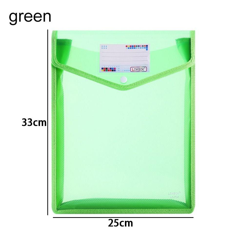 Stationery Storage Pouch PVC Bag File Organizer A4 File Folders Envelope Folder Document Bag