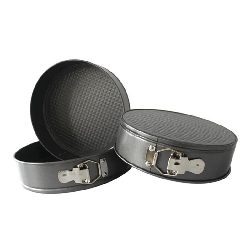 Dortová forma s pružinovým dnem z uhlíkové oceli nepřilnavá nepropustná formy na pečení dortů s odnímatelným dnem kulatá forma pro domácí kuchyni pekárnu