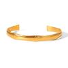 18K Gold-Plated Stainless Steel Bangle: Stylish, Non-Fading Women's Jewelry