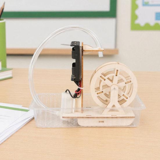 Yousheng DIY Water Wheel Model, Handmade Water Wheel Craft, Water Wheel Building Educational STEM Toy, Physics Teaching Aid for