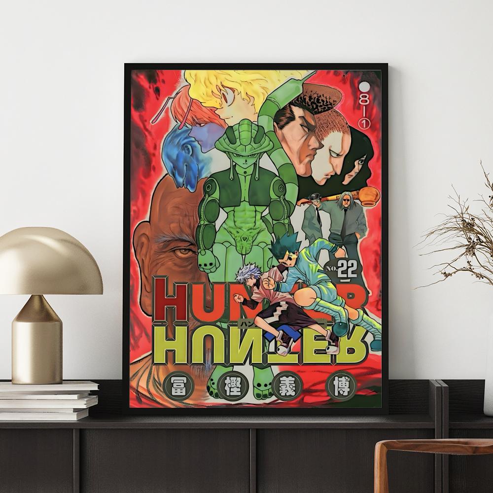 Stylish Hhunterxhunterful Poster Waterproof Self-Stick | Durable Decor | Ideal For Bedroom, Kitchen & Entryway