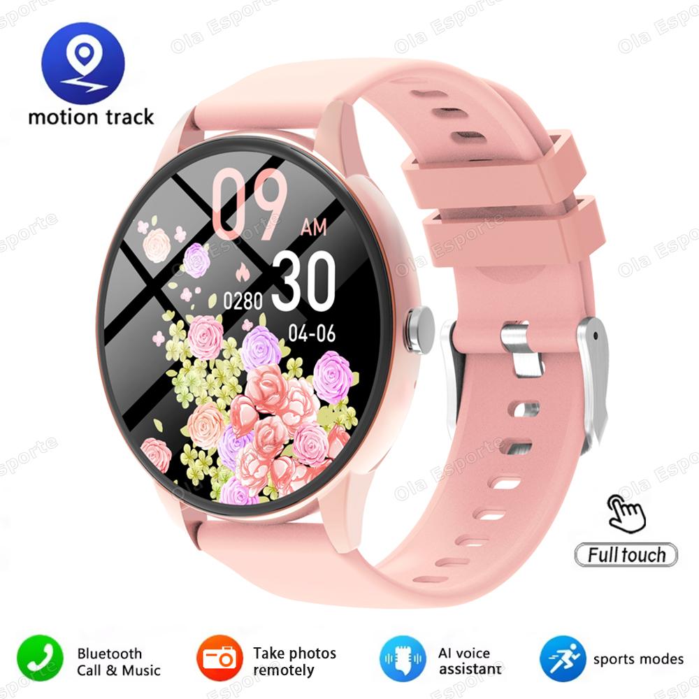 New Women SmartWatch Bluetooth Call Lady Watches Sports Waterproof Heart Rate Sleep Monitor Smart Watch Women Present Gifts