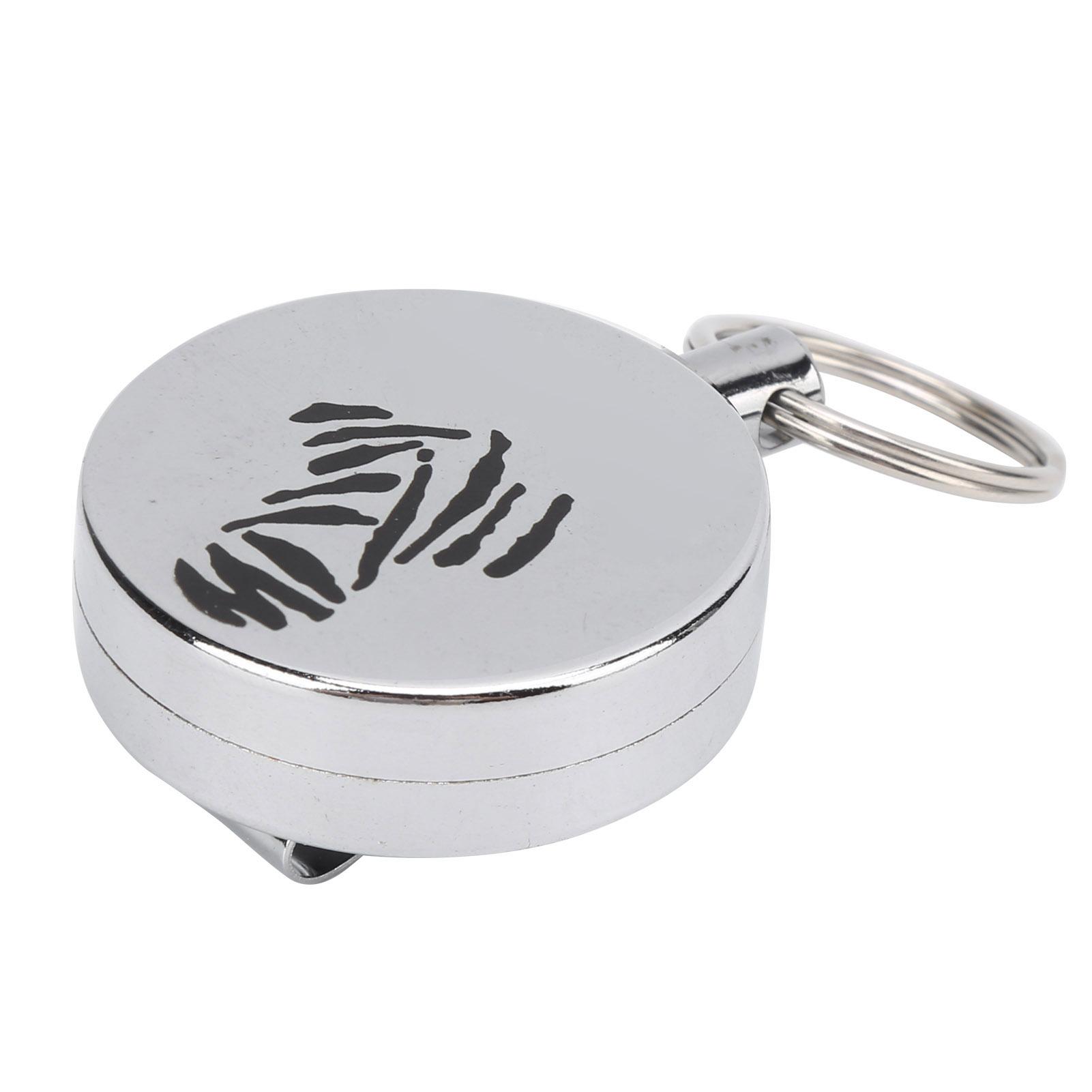 

Брелок-ретрактор из нержавеющей стали с выдвижным тросиком, держатель для ключей с отдачей для улицы, тип 2