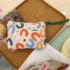 Small fresh floral quilted cotton change bag cute mini portable travel port red envelope storage card bag