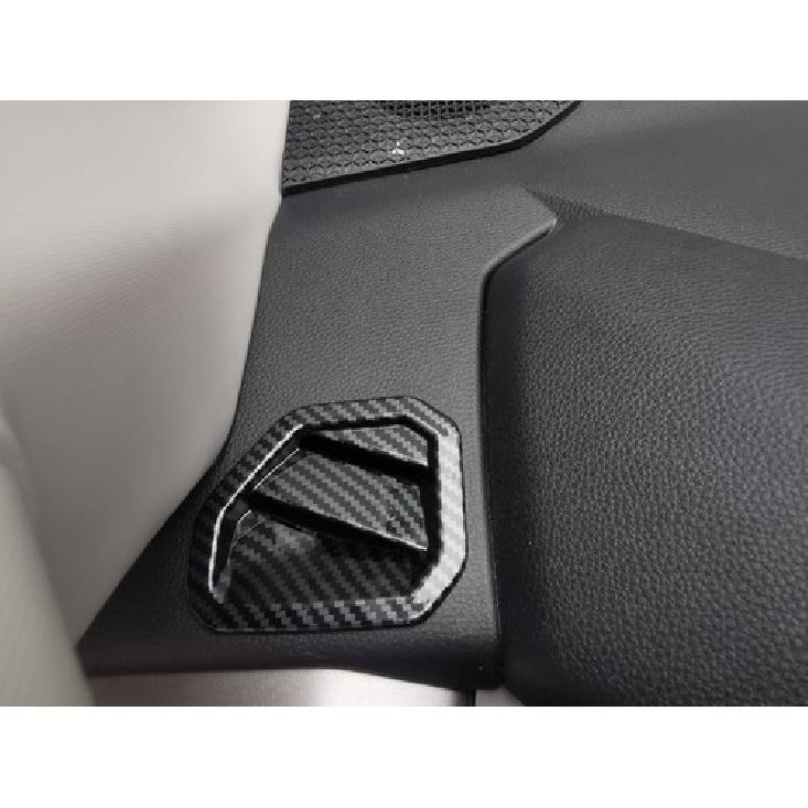 Front Upper Air Vent Outlet Carbon Fiber Cover Trim For - Toyota Tundra