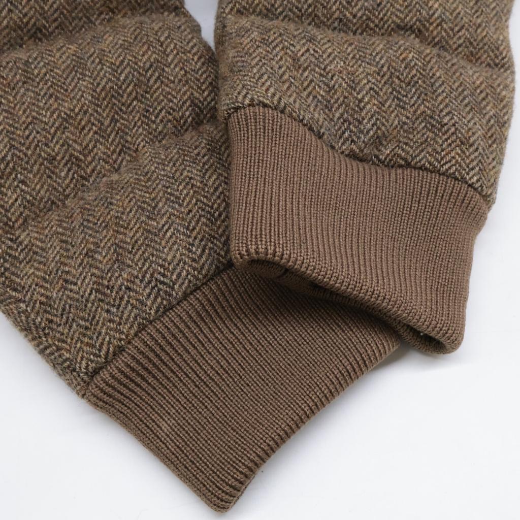 Moncler FLORIAN Florian Herringbone Hooded Down Jacket 2 BrownUsed