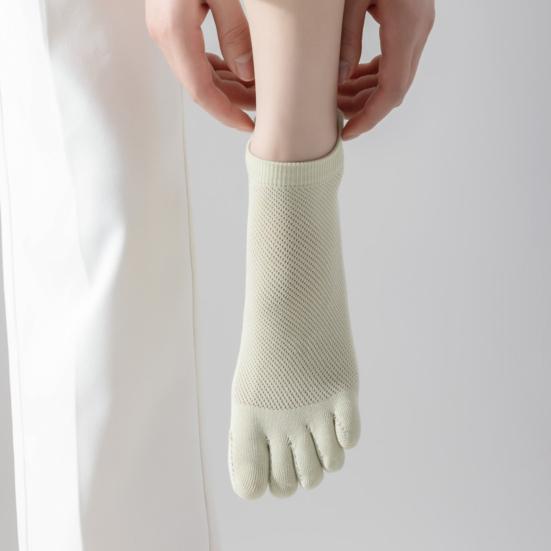 Five Toe Socks for Men Women Low Cut No Show Cotton Socks Athletic Running Ankle Socks for Yoga Sports
