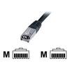 Cordon De Raccordement CAT 5e - DIGITUS DK-1531-010/BL - 1m - SFTP Blindé Noir