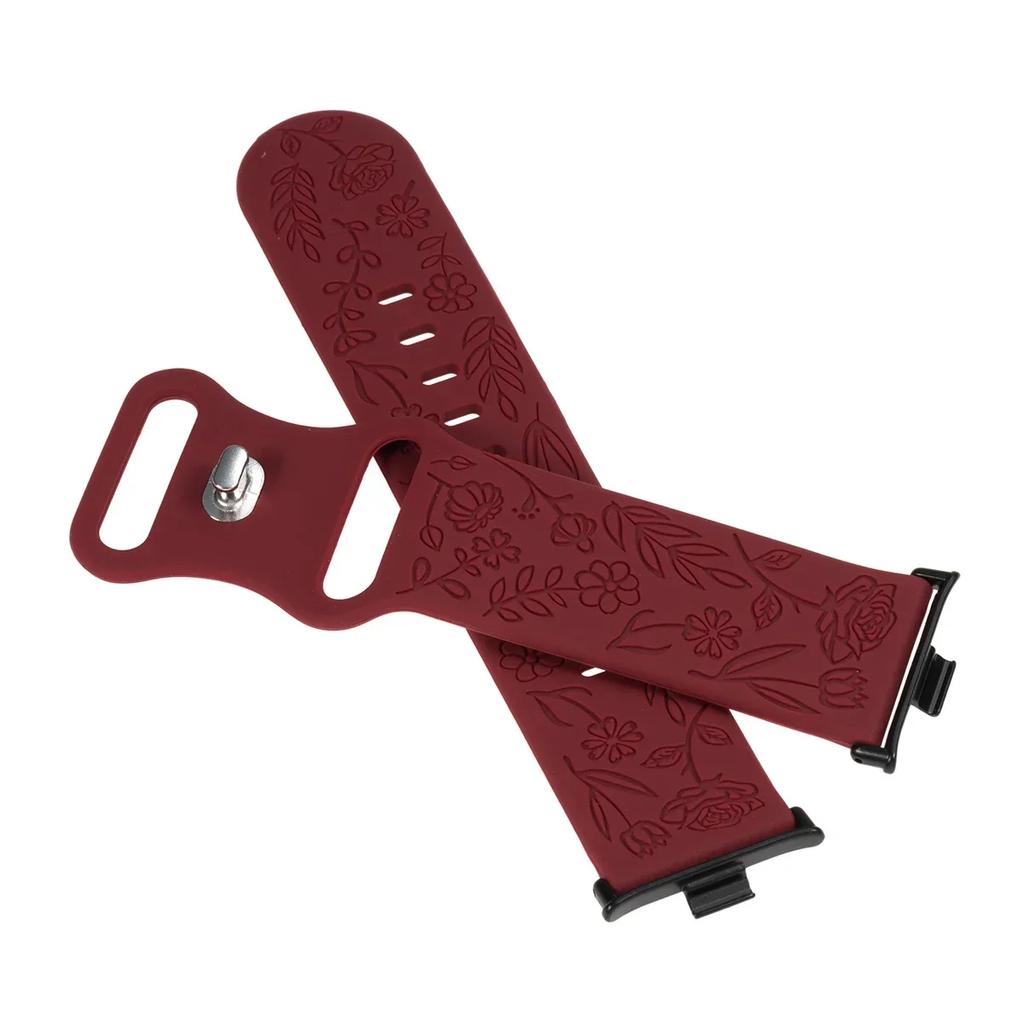 New Carving Strap for Redmi Watch 4 Magnetic Silicone Band for Xiaomi Mi Band 8 Pro 9 Pro Smartwatch Bracelet Accessories Correa