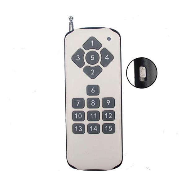 High-Power 15-Key Remote with Power Switch & Code Learning, 15-Channel Transmitter (315M/433M) Remote Control