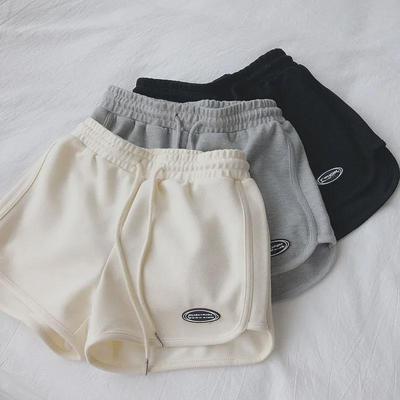 Sports Shorts Women Wear High-waisted Casual Pants In Summer, Loose, Straight and Thin, Wide-leg Three-point Pants