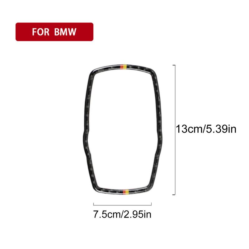 Πλαίσιο από ανθρακονήματα αυτοκινήτου για αυτοκόλλητα κουμπιών BMW Media Κάλυμμα πόμολο για F10 F20 F30 F34 F07 F25 F26 F15 F16 F-Best εσωτερικό