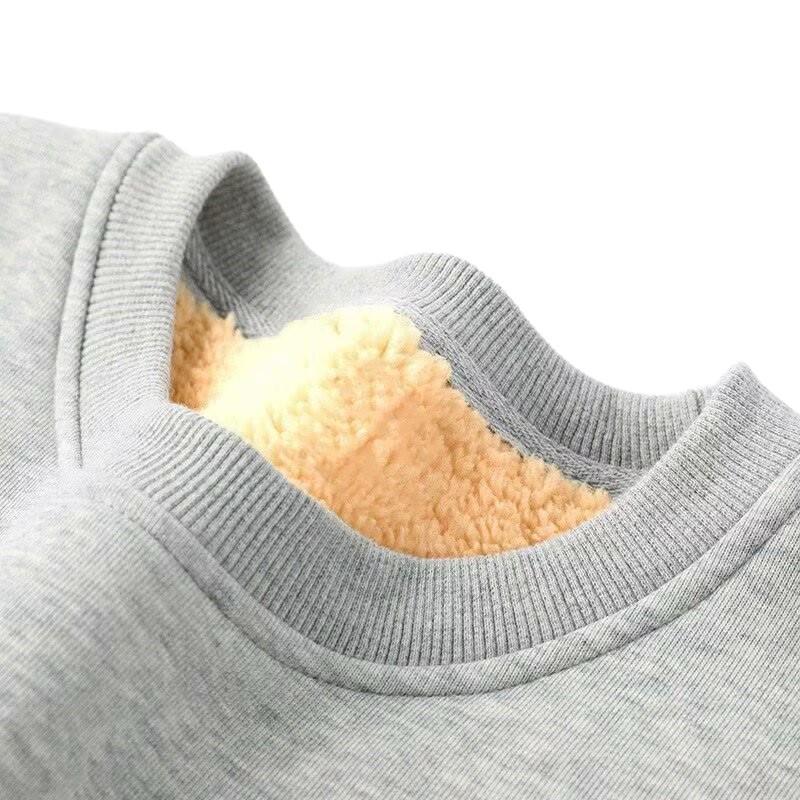 Men's Plus Velvet Lamb Wool Pullover: Warm, Loose, Dirt & Wear-Resistant, Thick, Casual Sports Sweatshirt