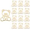 5/10pcs Bear-Shaped Acrylic Cake Toppers Baby Shower Party Decorations Cupcake Stand Kids Boy Girl 1st Birthday Party Supplies