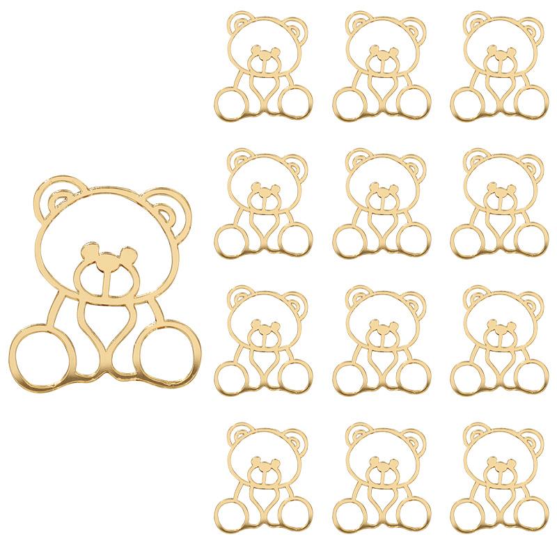 

5/10pcs Bear-Shaped Acrylic Cake Toppers Baby Shower Party Decorations Cupcake Stand Kids Boy Girl 1st Birthday Party Supplies 5Pcs золотой