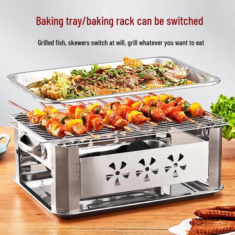 Suncojia Household Charcoal Grilled Fish Grill