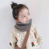 Kids Winter Knitted Snood Scarf Soft Cotton Acrylic Neck Warmer for Toddler Boys Girls Snow Protection