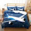 3D Bed Linen Airplane Blue Sky Printed Queen Size Bedding For Boys Kids Aircraft Duvet Cover Set Planes Home Textile De Bedding