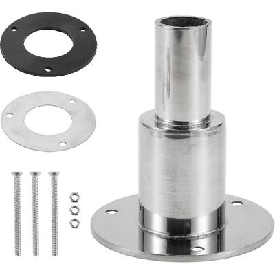 Thru Hull Exhaust Skin Fitting Straight Outlet Exhaust Tube Pipe Socket Hardware Kit Exhaust Fitting Gasket Screw 1 Set 0.94" OD Stainless Steel