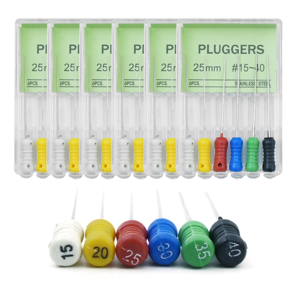 Dental Tools Pluggers Root Cannal Endo File Hand Use 25mm Stainless Steel Endodontic Instruments Dentist Dentistry Drills