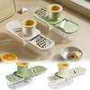 Manual Garlic Grinder 3in1 Garlic Mashing Garlic Ginger Grinder  for Crushing Spices Herbs Garlic
