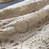 Skirt Women Knitting Lace Long Solid Hollow Out Sexy Hollow Summer Style Loose Basic