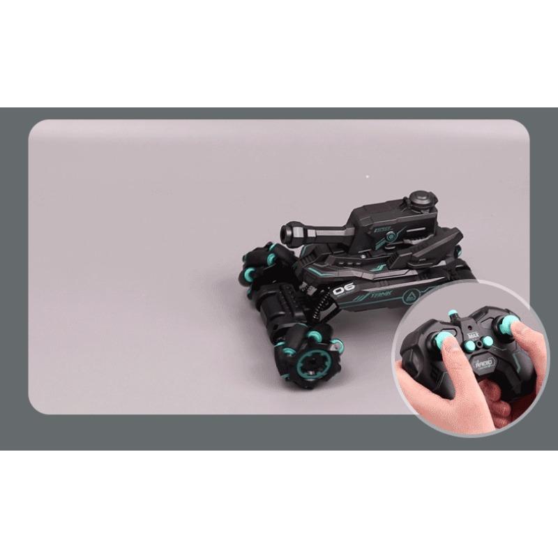Kids 4wd Gesture Sensing Remote Control Water Bullet Launching Rc Tank Toy