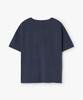 WEST GRAND BOULEVARD Halo Pigment Henley Neck T-Shirt Navy