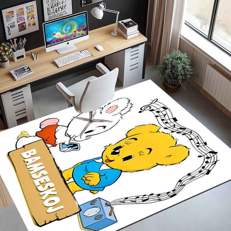 Bamse Pattern Rug, Indoor/Outdoor Mat, for Picnic, Gameroom, Bedroom, Office, Living Room, Home Decor Carpet, Birthday Gift