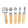 Wooden Handle Tire Repair Compaction Roller - 7mm Rubber Cold Patch Tool