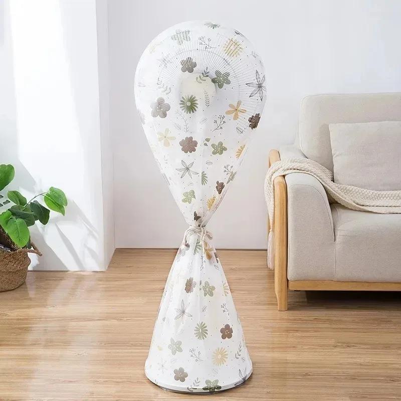 1-2Pcs Electric Fan Floor-standing Washable Waterproof Dust Covers Pedestal Fan Full Package Protective Cover Safety Cap Home